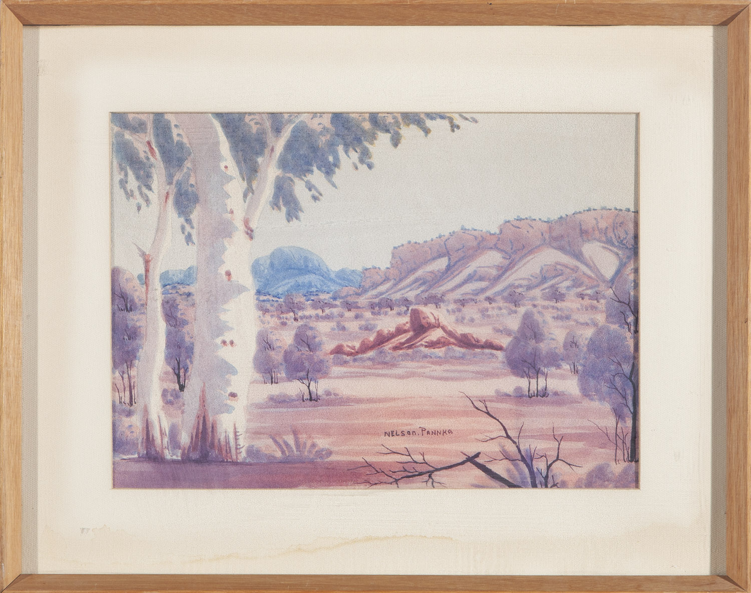 CENTRAL AUSTRALIAN LANDSCAPE by NELSON PANNKA