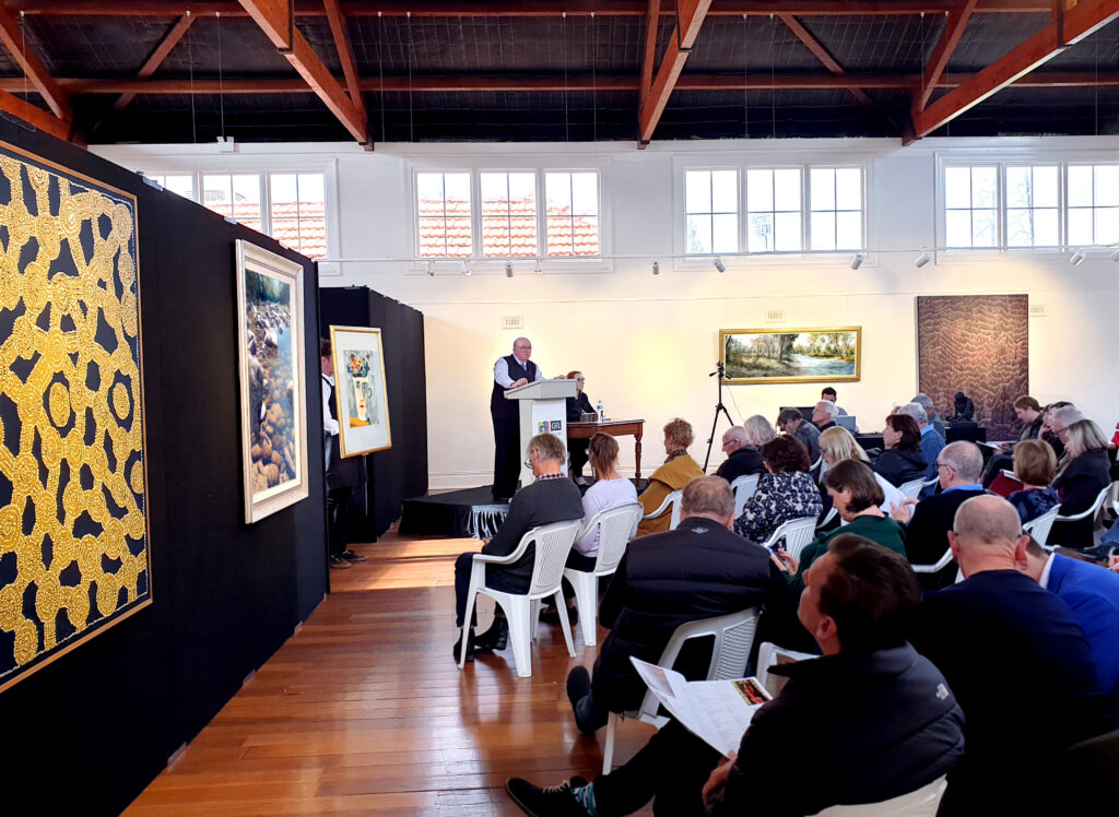 Fine art auction viewing at GFL Fine Art