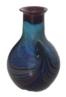 Lot 103. GERRY REILLY BLUE AND RED VASE