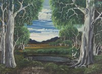 Lot 20. BELLA KELLY LANDSCAPE WITH WATERHOLE