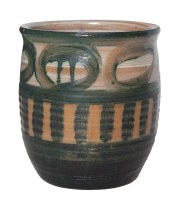 Lot 76. GUY GREY-SMITH GLAZED AND DECORATED POT