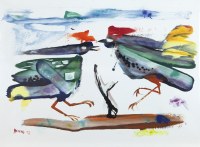 Lot 77. BERNARD HESLING FIGHTING COCKS