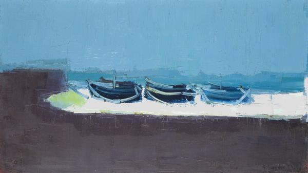 Guy Grey-Smith - Boats on the foreshore