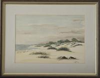 Lot 129. P MAYCOCK BEACH SCENE