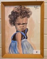 Lot 2. ELIZABETH DURACK YOUNG GIRL IN A BLUE DRESS