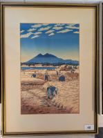 Lot 40. UTAGAWA HIROSHIGE RICE HARVESTING