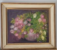 Lot 43. ARTIST UNKNOWN STILL LIFE ROSES