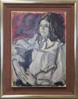 Lot 57. ELIZABETH BLAIR BARBER PORTRAIT OF A YOUNG GIRL IN WHITE