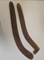 Lot 90. ARTIST UNKNOWN ABORIGINAL FIGHTING BOOMERANG AND ANOTHER (2)