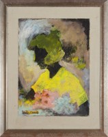 Lot 110. IRWIN CROWE GIRL WITH FLOWERS