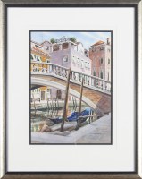 Lot 115. LAURA COLE VENETIAN SCENE