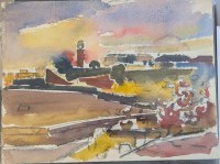Lot 155. HARALD VIKE DISTANT TOWN