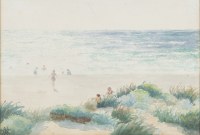 Lot 171. AUSTRALIAN SCHOOL BEACH SCENE