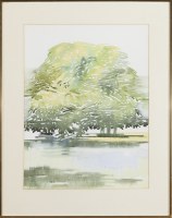Lot 172. ARTIST UNKNOWN TREES IN LANDSCAPE