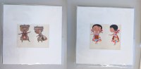 Lot 34. ERICA MARGARET McGILCHRIST ILLUSTRATIONS 6 & 10 FROM PILINA IN THE DESERT (2)