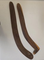 Lot 35. ARTIST UNKNOWN ABORIGINAL FIGHTING BOOMERANG AND ANOTHER (2)