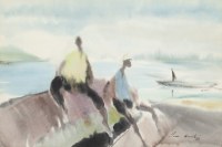 Lot 83. PERCY IVOR HUNT SUNDAY AFTERNOON PORT OF SPAIN