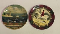 Lot 87. ARTIST UNKNOWN LIGHTHOUSE AND HUNTING SCENE (2)