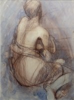 Lot 92. IAN DeSOUZA SEATED NUDE