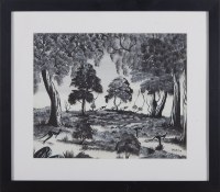 Lot 94. MALCOLM ELLIS KANGAROO IN LANDSCAPE