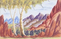 Lot 96. RICHARD FORRESTER CENTRAL AUSTRALIAN LANDSCAPE