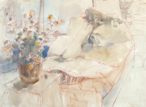 WILLIAM BOISSEVAIN NUDE WITH STILL LIFE