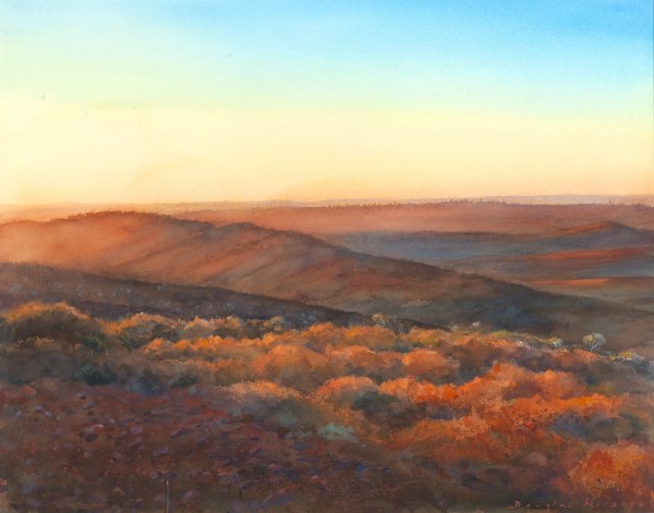 DOUGLAS KIRSOP SUNDOWN FROM MT NAMELESS