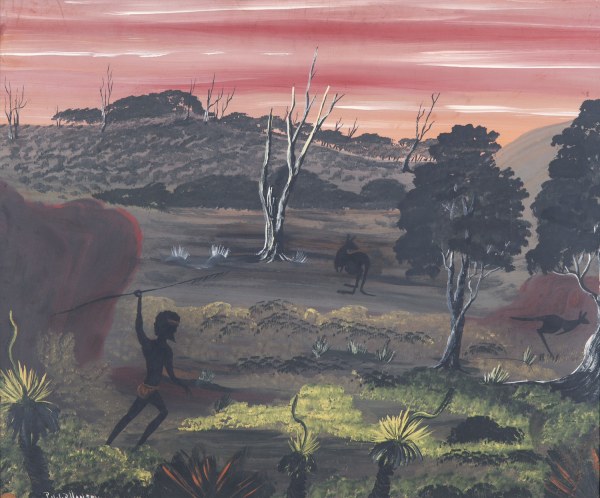 PHILIP HANSEN LANDSCAPE WITH HUNTER