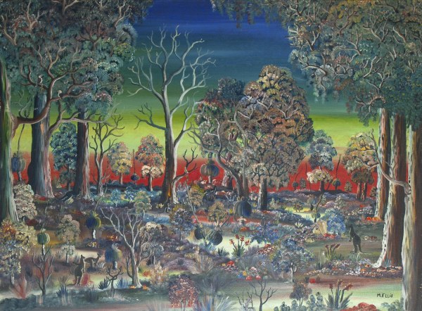 MALCOLM ELLIS LANDSCAPE WITH WILDFLOWERS