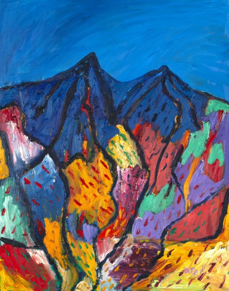 BRIAN YATES COLOURFUL LANDSCAPE