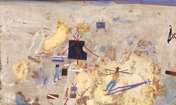 ROBERT JUNIPER MAKING A (TOTALLY) POINTLESS CONSTRUCTION IN THE DESERT