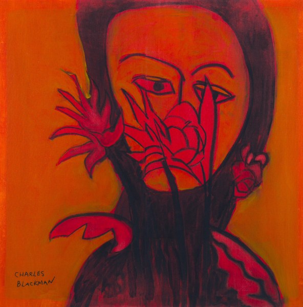 CHARLES BLACKMAN GIRL WITH FLOWERS
