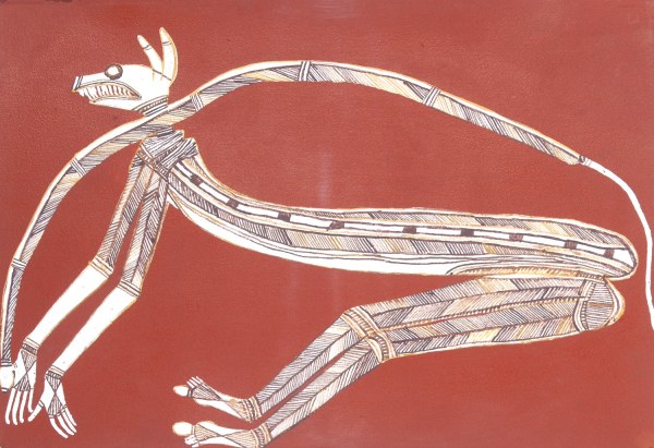 LOFTY NABARDAYAL NADJAMERREK KANGAROO OF THE UBAR CEREMONY (2002)