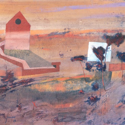 JUNIPER, ROBERT (1929-2012) - CHURCH IN LANDSCAPE